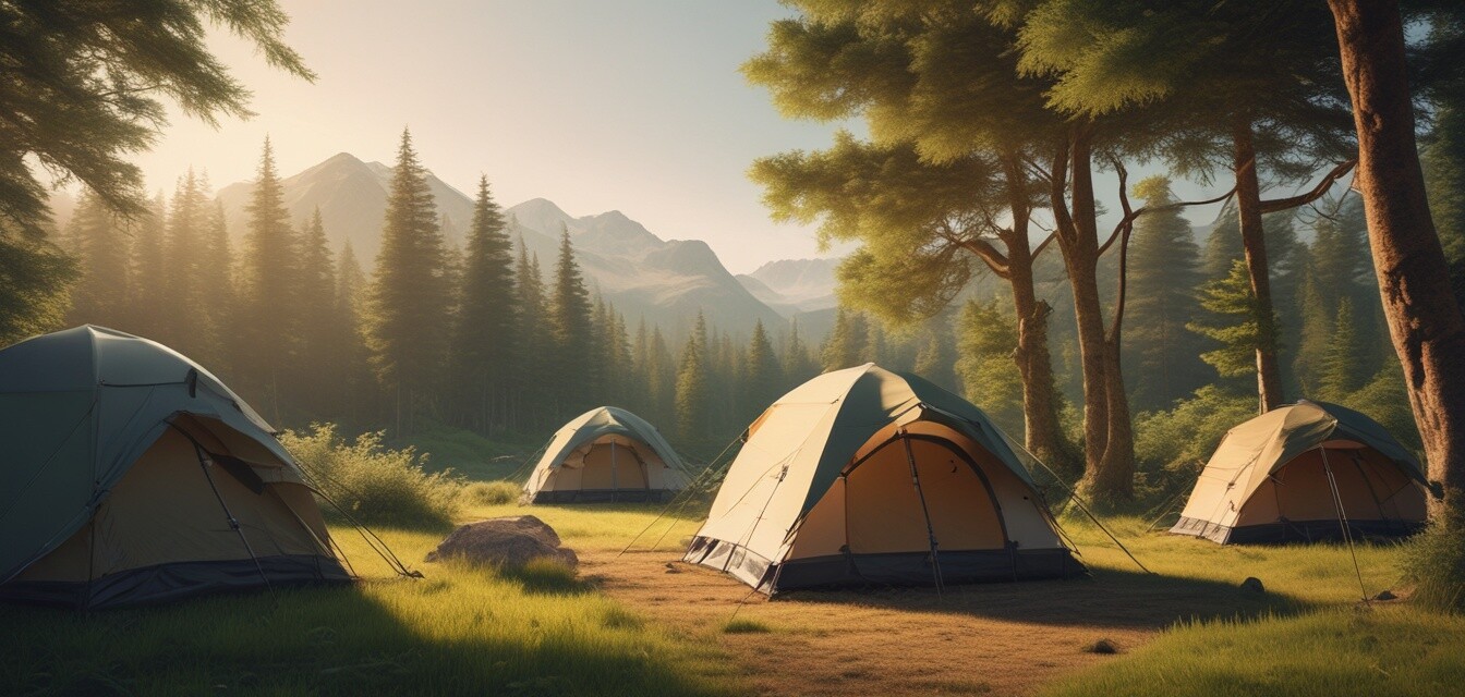 Familiencampingplatz in der Natur