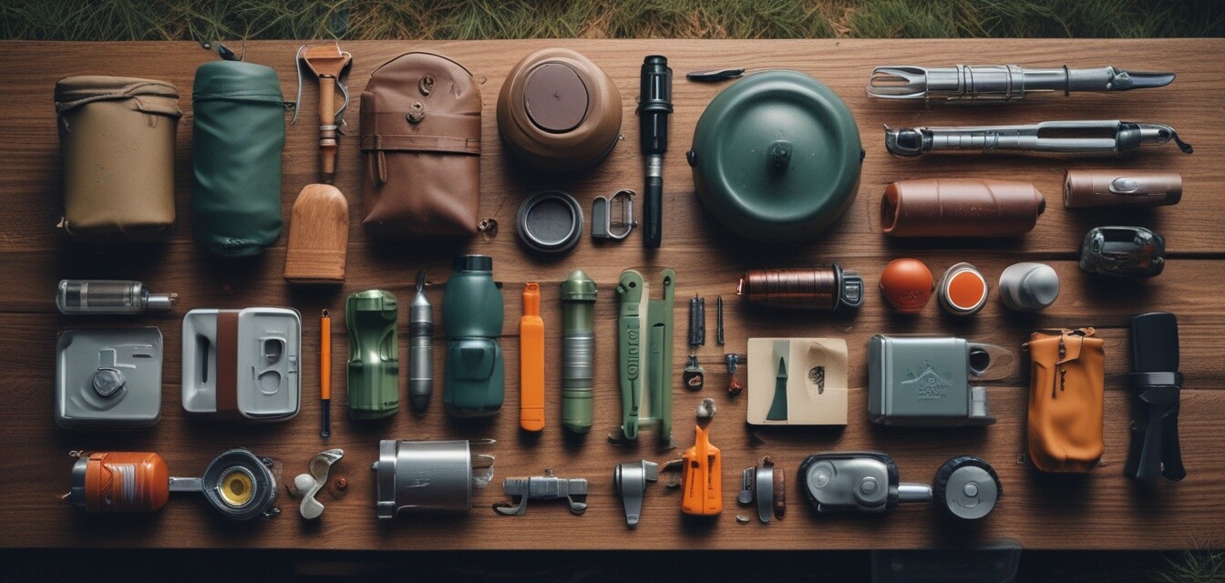 Camping tools and gadgets