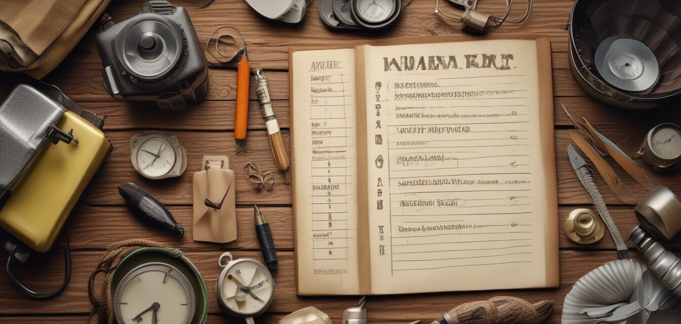 Campingausrüstung Checkliste