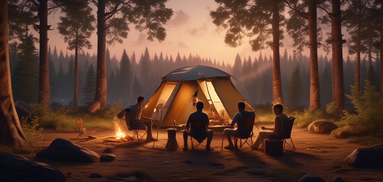 Familienaktivitäten beim Camping