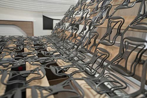 Flexible Lattenroste in einem Bettgestell