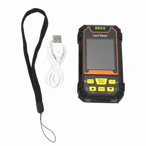 GNSS Landmeter mit USB-Kabel und Handschlaufe