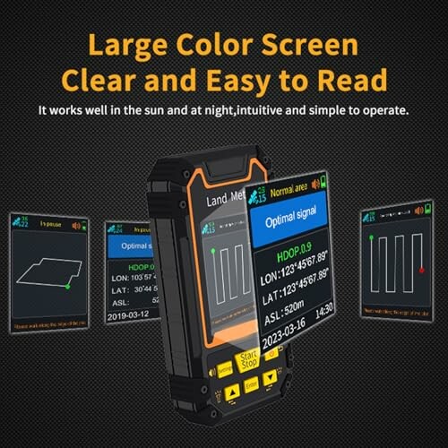 Großer Farbbildschirm auf GPS-Gerät